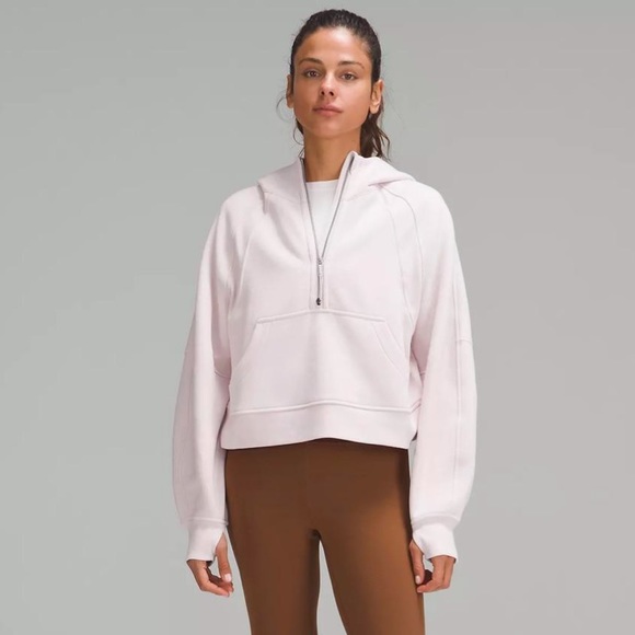 ‼️SOLD‼️ Lululemon Scuba Oversized Half-Zip Hoodie FLUSH PINK - Picture 2 of 5